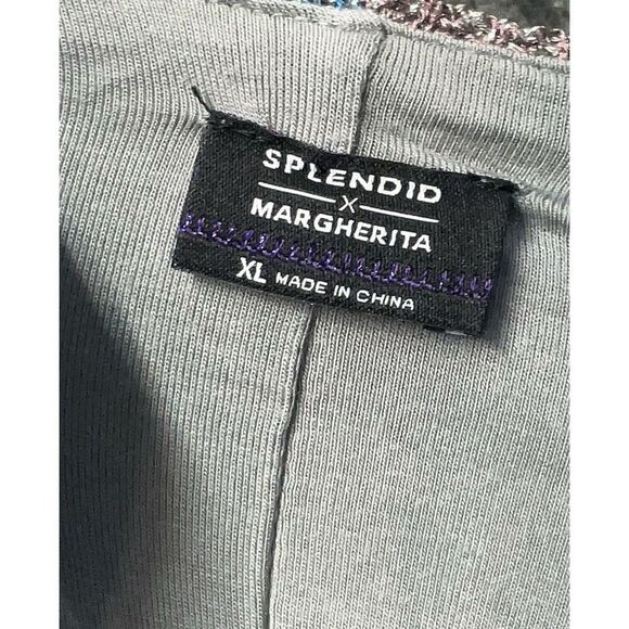 Splendid x Margherita Romper Size XL Metallic Floral Long Sleeve Missoni NEW - Picture 3 of 7